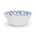 Amalfi Berry Bowl White/Blue - 4.5" Diameter - 6.4 fl oz