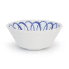 Amalfi Berry Bowl White/Blue - 4.5" Diameter - 6.4 fl oz