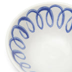 Amalfi Berry Bowl White/Blue - 4.5" Diameter - 6.4 fl oz