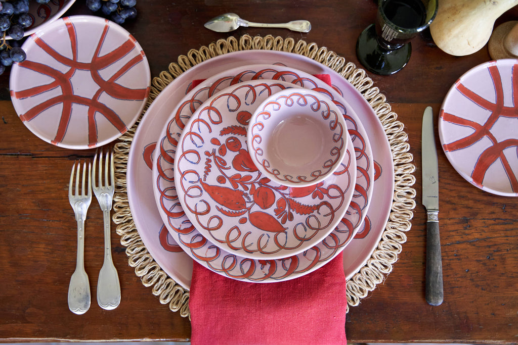 Amalfi Pasta Bowl Pink
