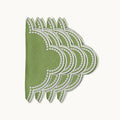 Lilibeth green embroidered linen napkin (set of 4)