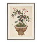 Bonsai tree A on distressed background print