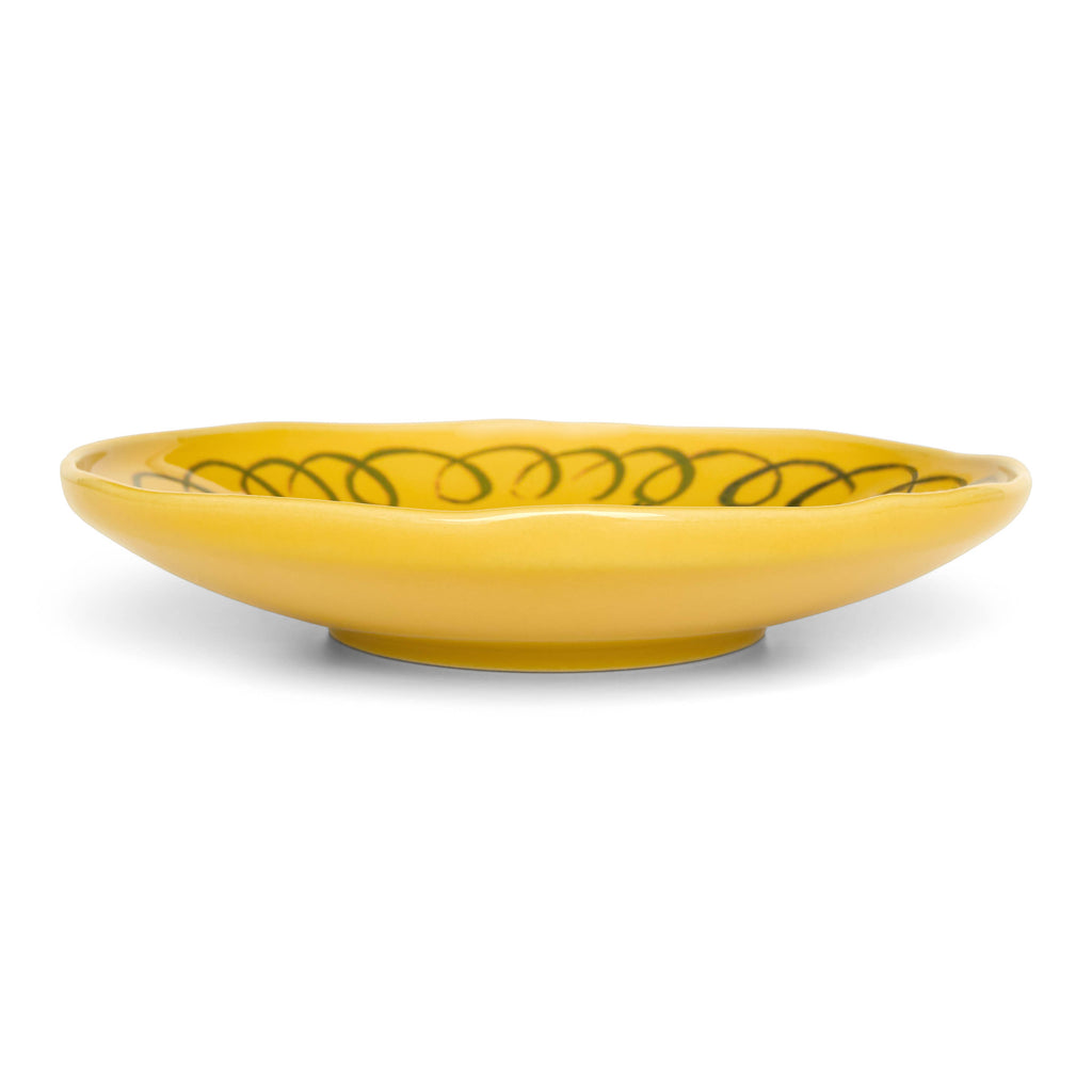 Amalfi Dessert Plate Mustard - 9.1" Diameter