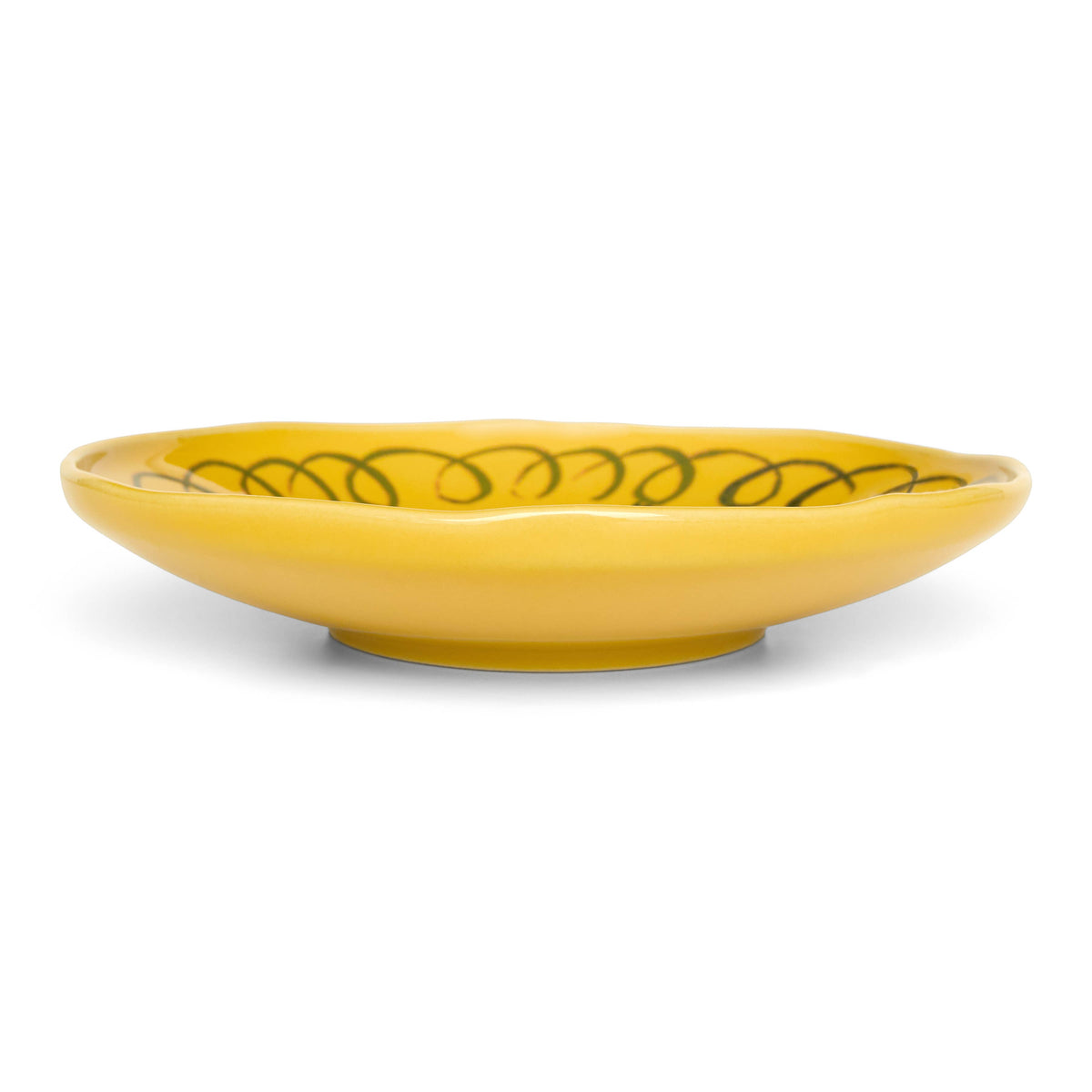 Amalfi Dessert Plate Mustard - 9.1" Diameter