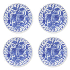 Amalfi Dinner Plate White/Blue - 10.6" Diameter