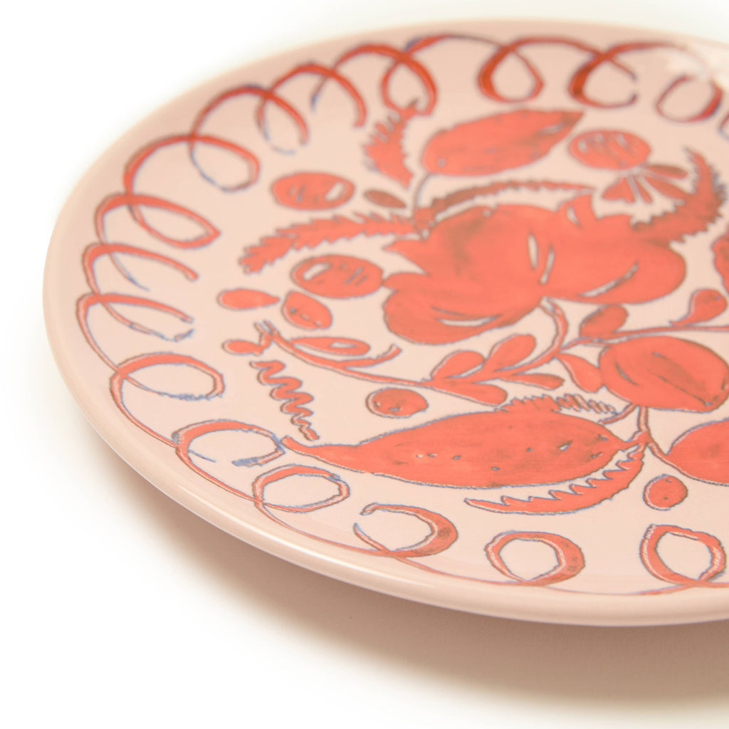 Amalfi Dessert Plate Pink