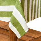 St. Tropez Vert Stripes | French Tablecloth