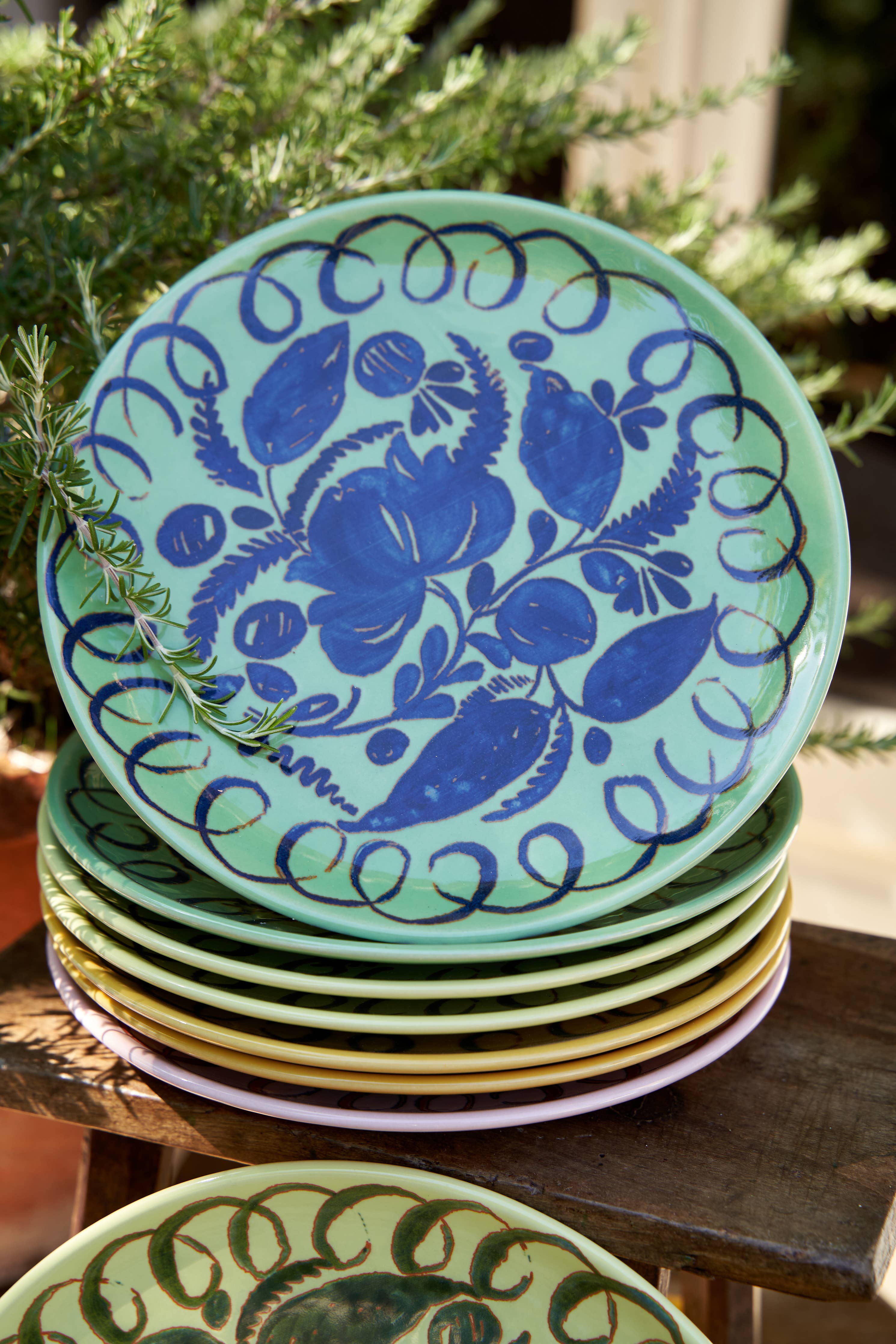 Amalfi Dinner Plate Green - 10.6" Diameter
