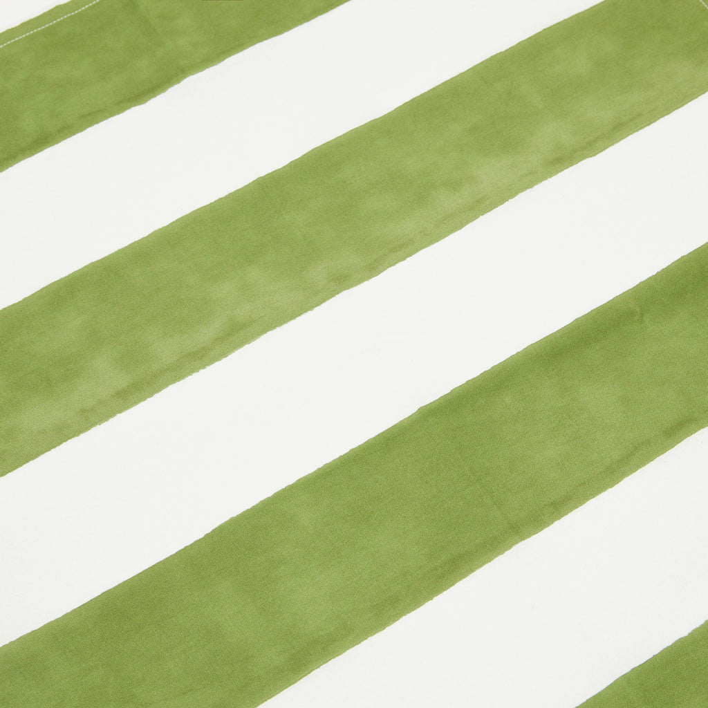 St. Tropez Vert Stripes | French Tablecloth