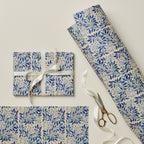 Blue Flora Patterned Paper