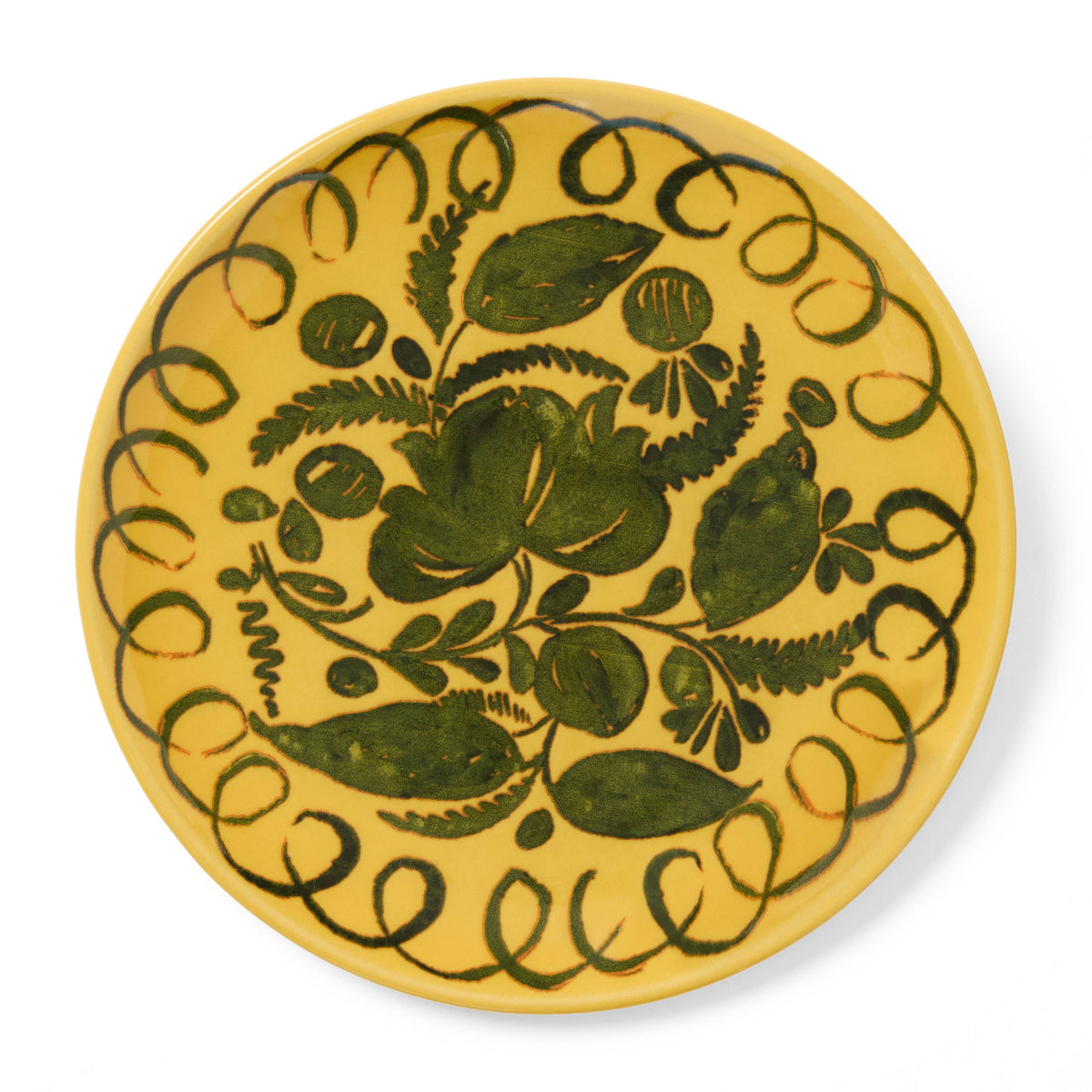 Amalfi Dessert Plate Mustard - 9.1" Diameter
