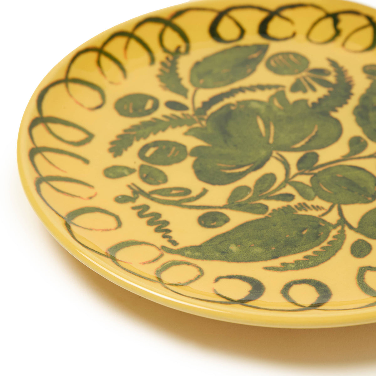 Amalfi Dessert Plate Mustard - 9.1" Diameter