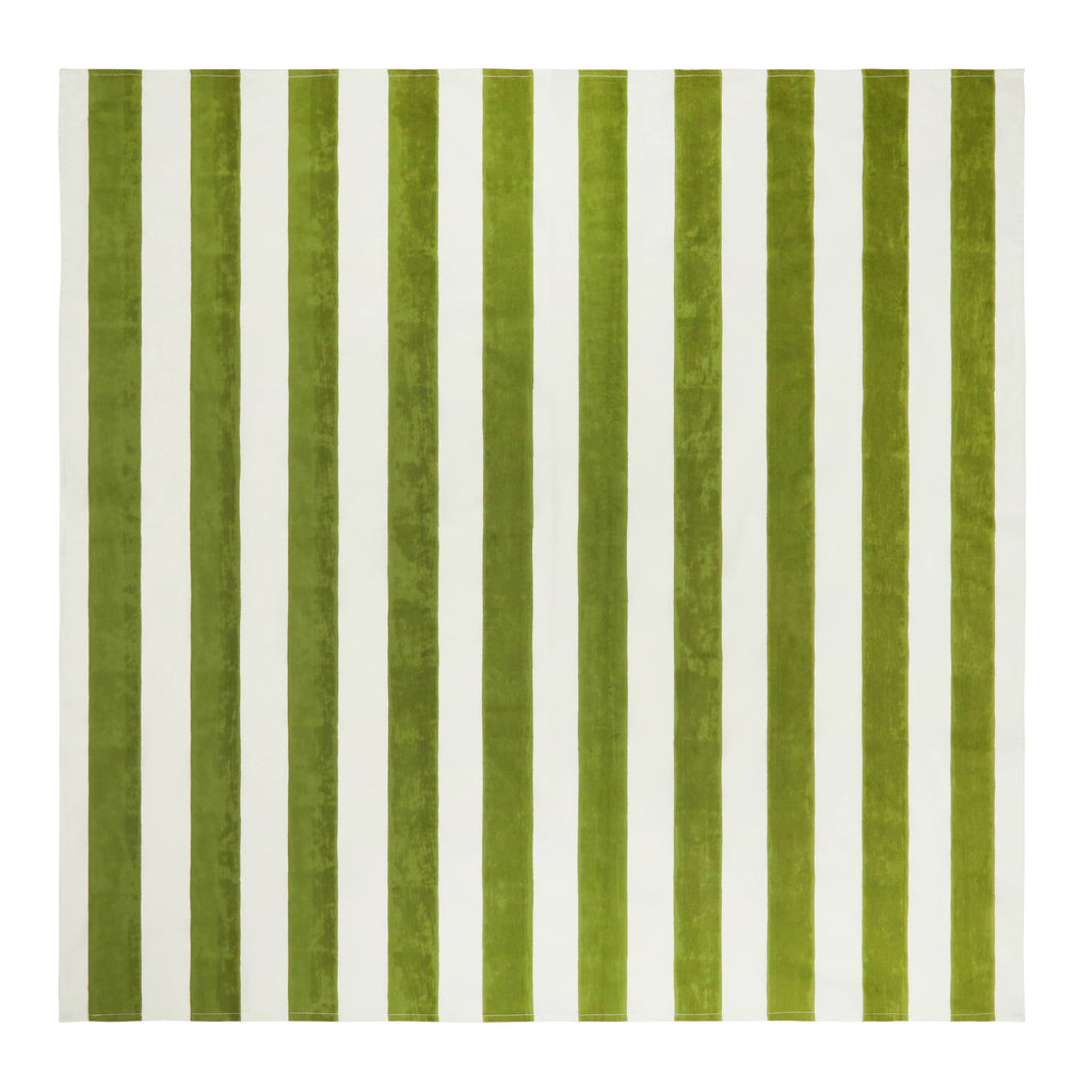 St. Tropez Vert Stripes | French Tablecloth