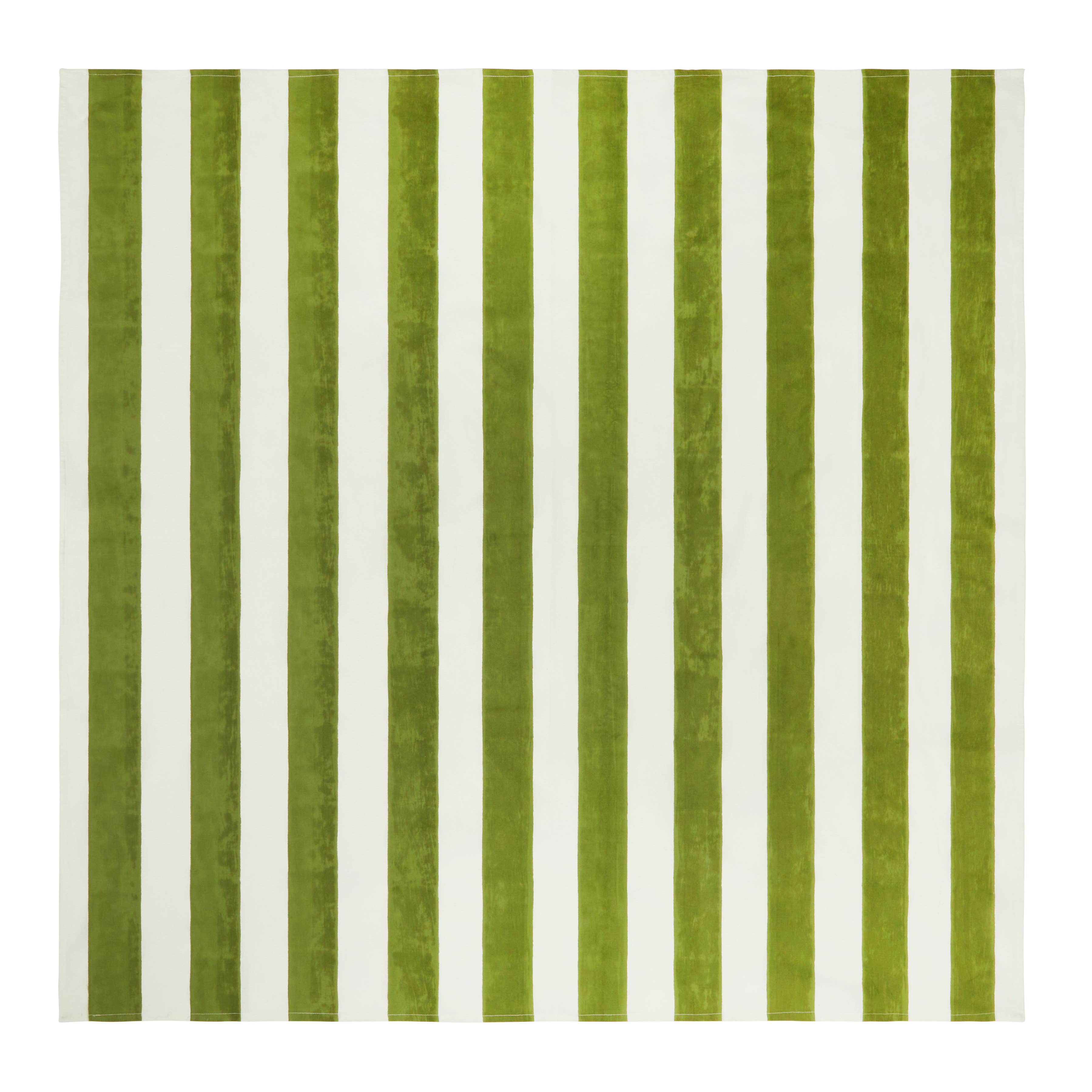 St. Tropez Vert Stripes | French Tablecloth
