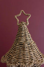 SET OF TWO WOVEN VINE CHRISTMAS TREES