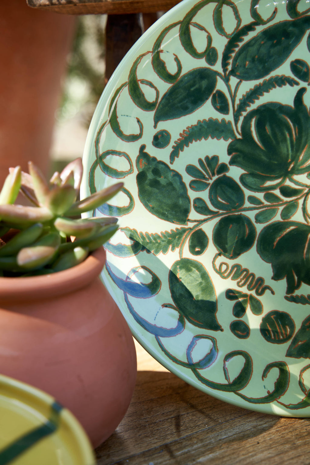 Amalfi Dinner Plate Green - 10.6" Diameter