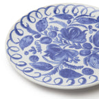 Amalfi Dinner Plate White/Blue - 10.6" Diameter