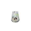 Cheers Hand-Blown Confetti Drinking Glass 12 oz Multi Color