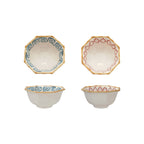 Palmera Hand-Painted Stoneware Octagon Bowl 6 x 6 2 Styles