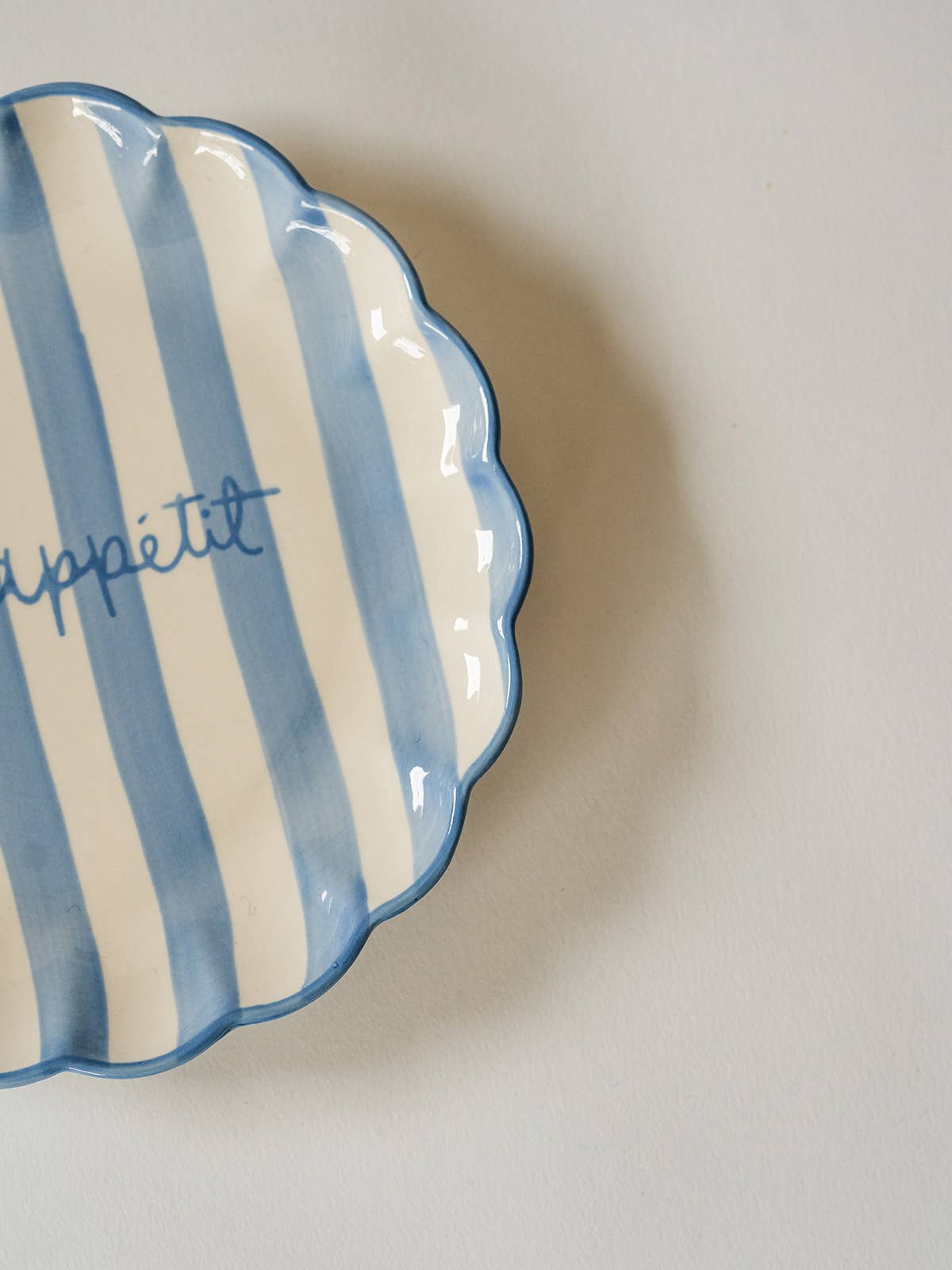 Kinsey Scallop Dessert Plate