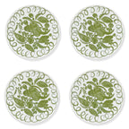 Amalfi Dessert Plate White/Green - 9.1" Diameter