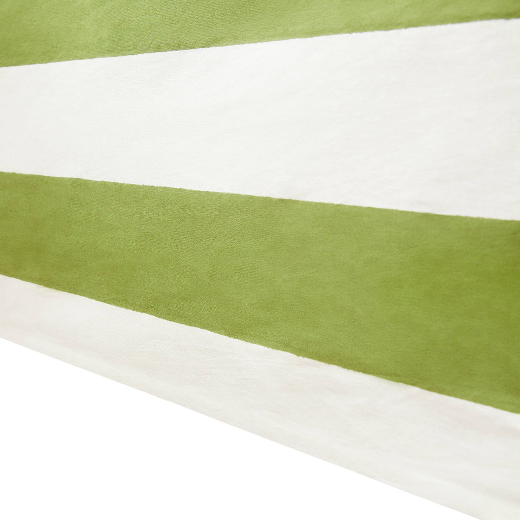 St. Tropez Vert Stripes | French Tablecloth