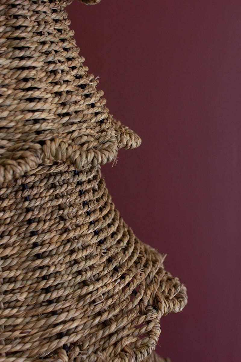 SET OF TWO WOVEN VINE CHRISTMAS TREES